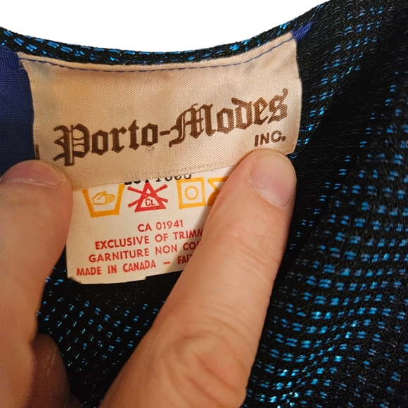 Vintage Porto-Modes Evening Dress size 7 - Picture 8 of 9